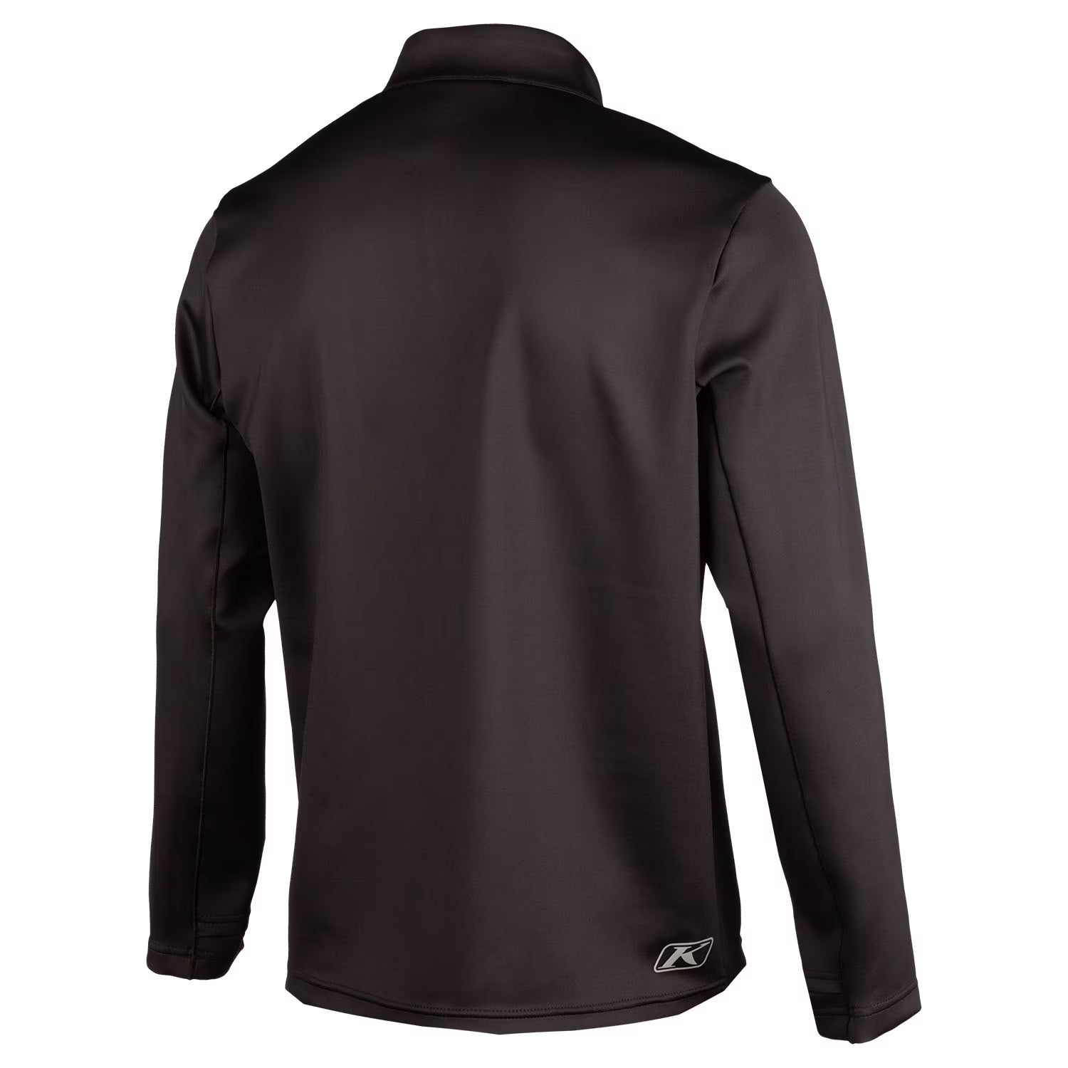 back view of the black Klim Defender 1/4 Zip Sweater