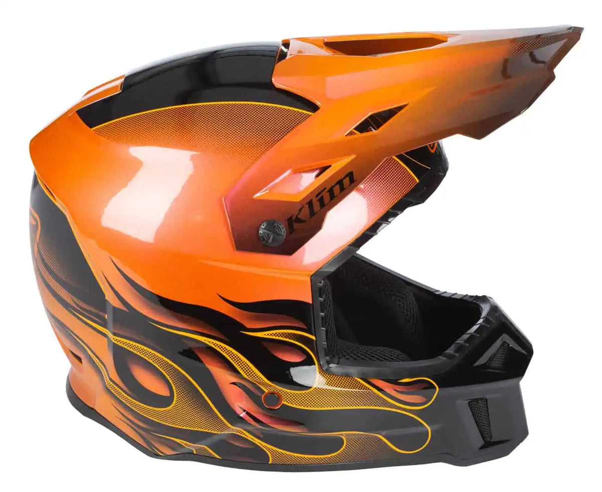 Klim F3 Carbon Snowmobile Helmet ECE - Scorched Sunrise