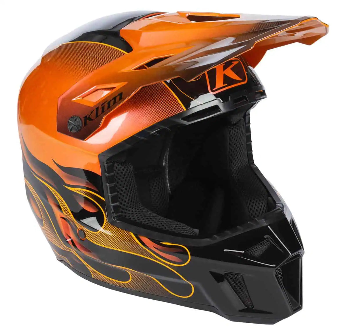 Klim F3 Carbon Snowmobile Helmet ECE - Scorched Sunrise