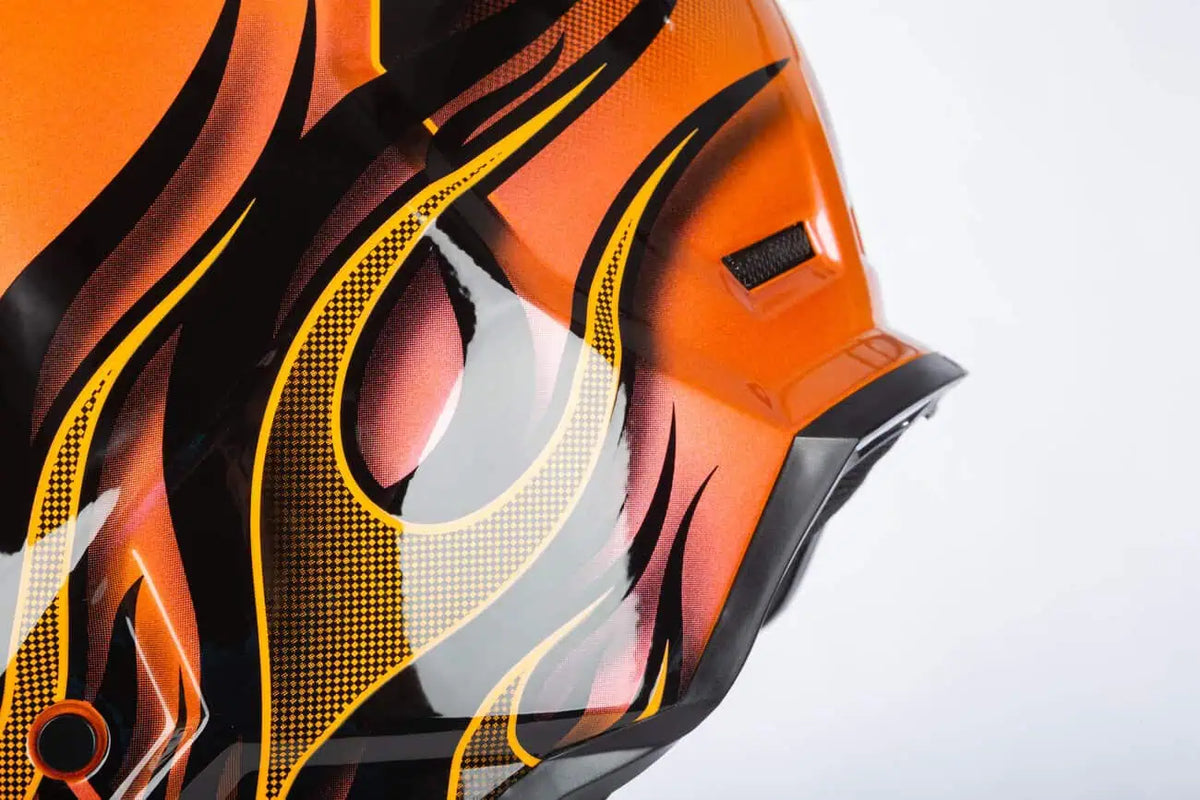 Klim F3 Carbon Snowmobile Helmet ECE - Scorched Sunrise