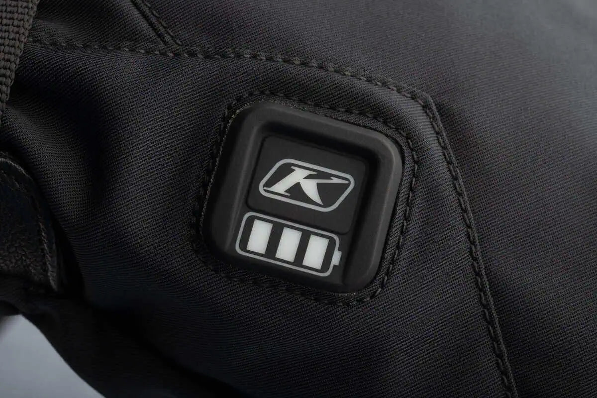 power detail on Klim Klimate eFire Gauntlet Glove