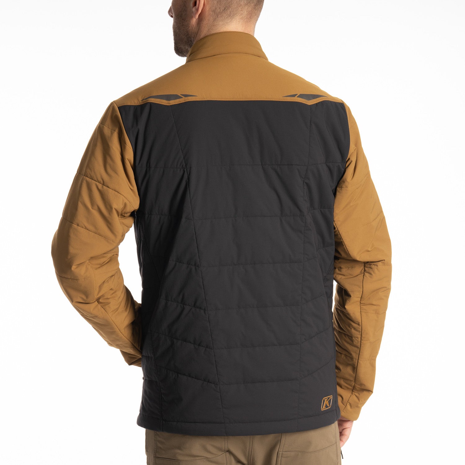 back of the Black-Breen Klim Override Jacket