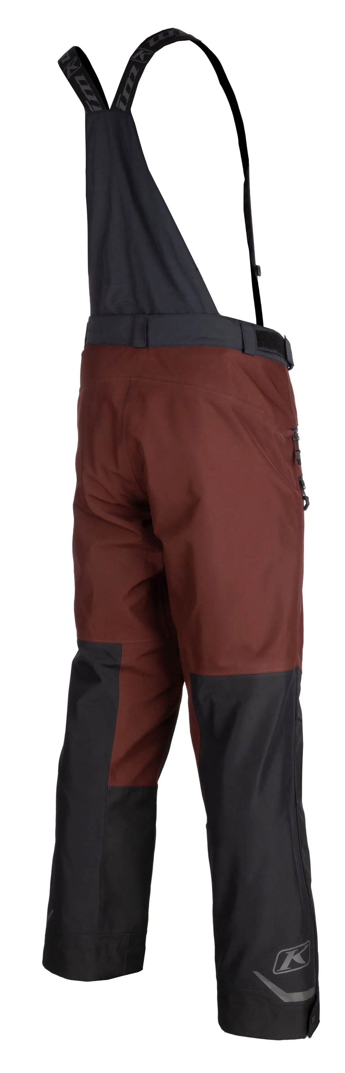 back view of Bitter Chocolate - Black Klim PowerXross Pant