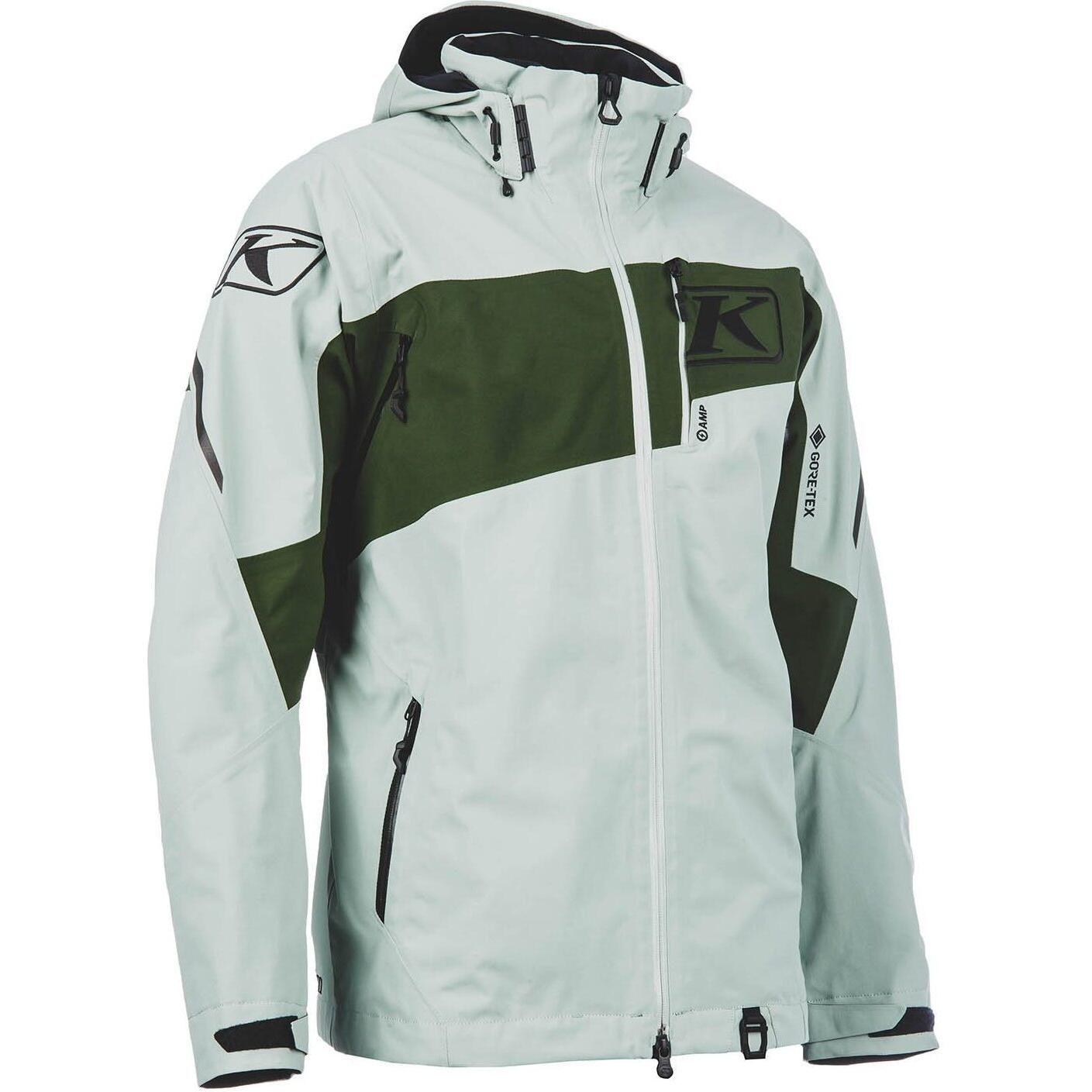 Slate Gray - Kombu Green Klim Storm Snowmobile Jacket