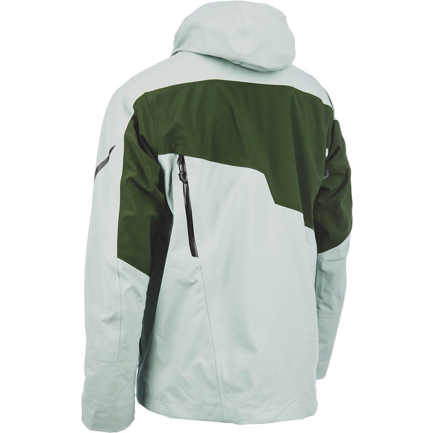 Slate Gray - Kombu Green Klim Storm Snowmobile Jacket