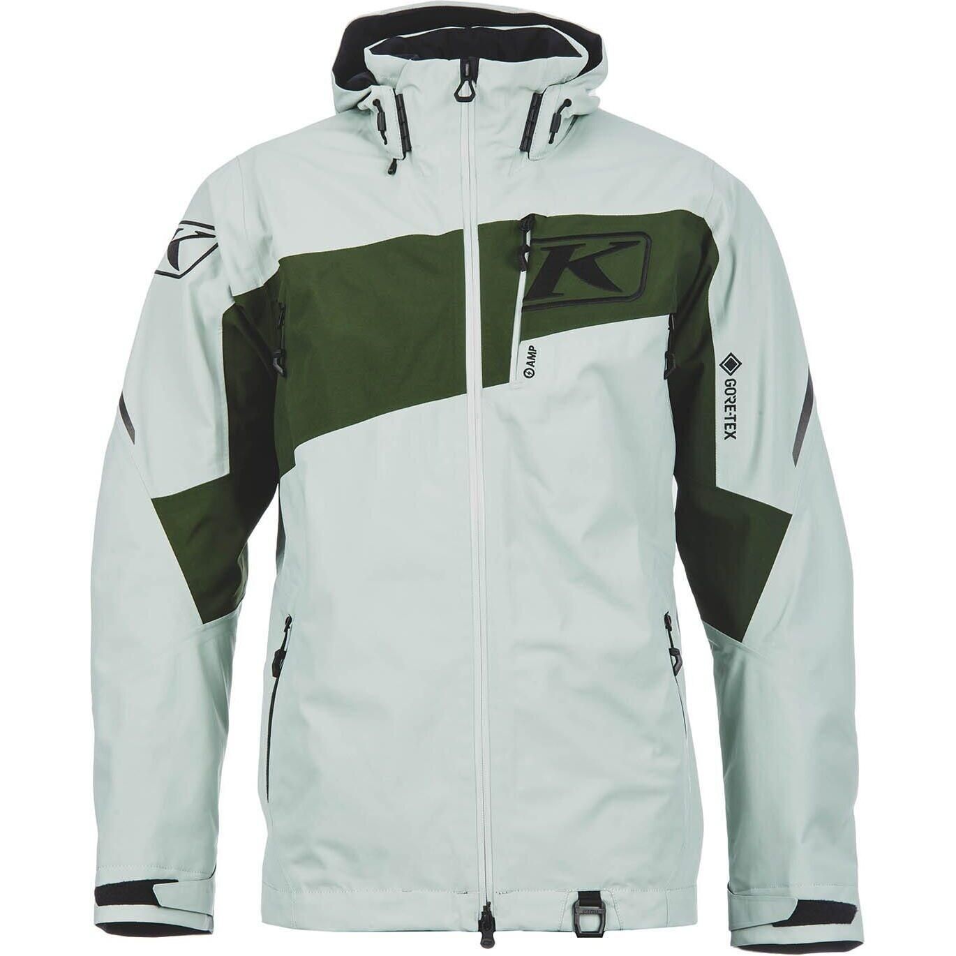 Slate Gray - Kombu Green Klim Storm Snowmobile Jacket