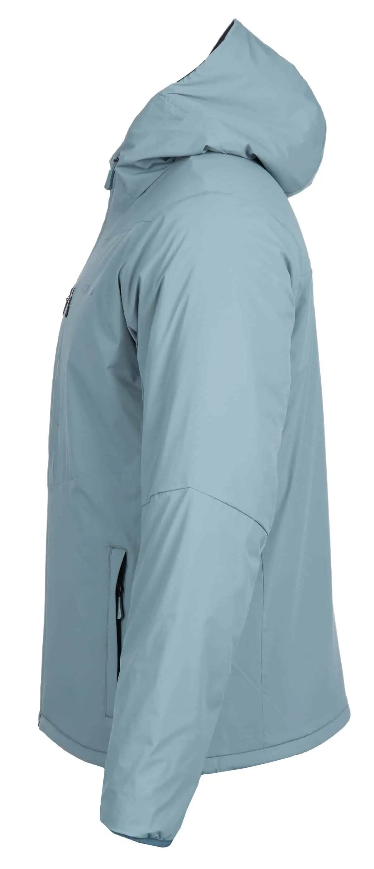 side view of goblin blue - petrol color of the Klim Torque Jacket
