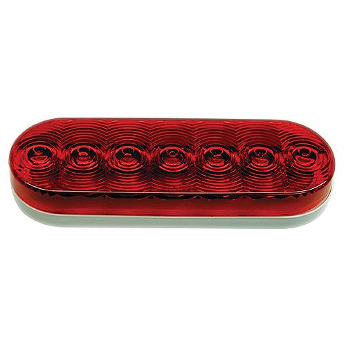 LED Oval Stop Turn Tail Light Kit Grommet Mount