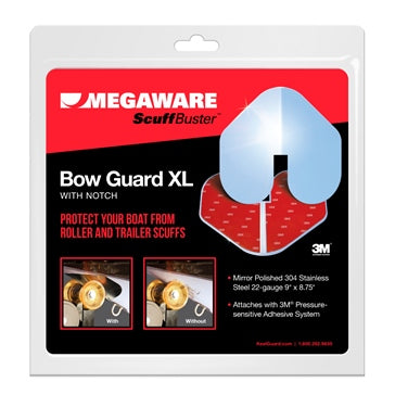 Megaware ScuffBuster XL Stainless Steel Bow Guard for Boat