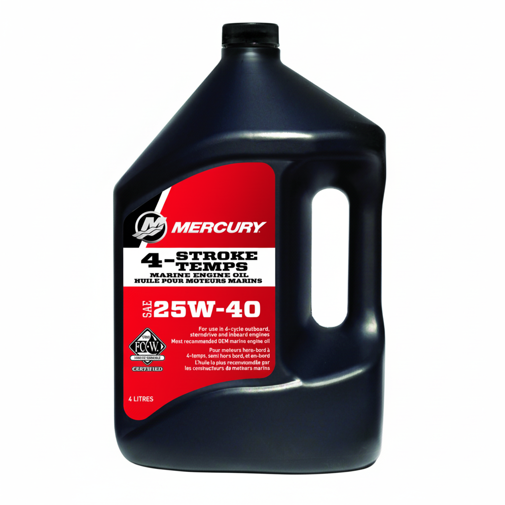 mercury Marine 4 stroke engine oil 25w-40