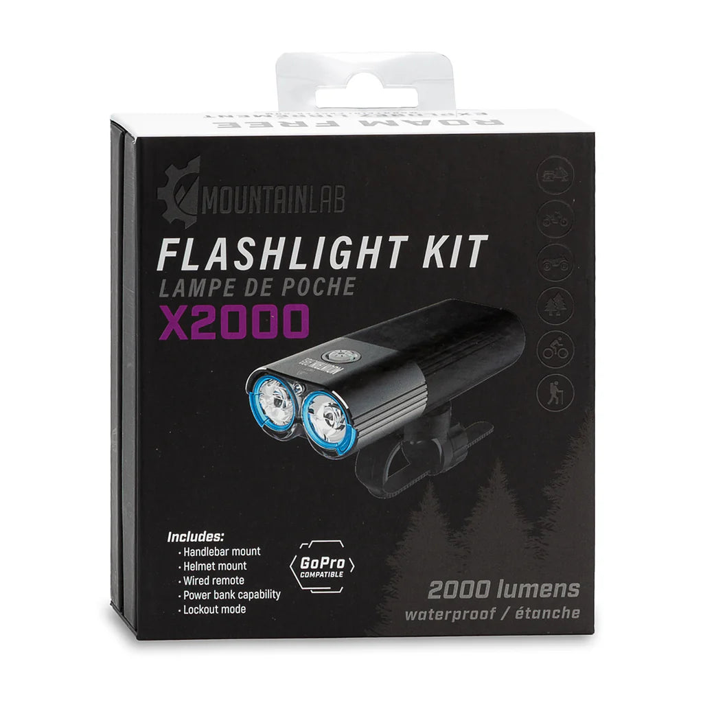box view Mountain Lab X2000 Lumen Flashlight Kit
