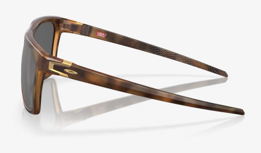 black lens, brown frame Oakley Leffingwell Polarized Sunglasses