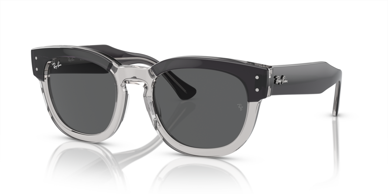 Ray-Ban Mega Hawkeye Sunglasses - Grey Frame with Dark Grey Lenses