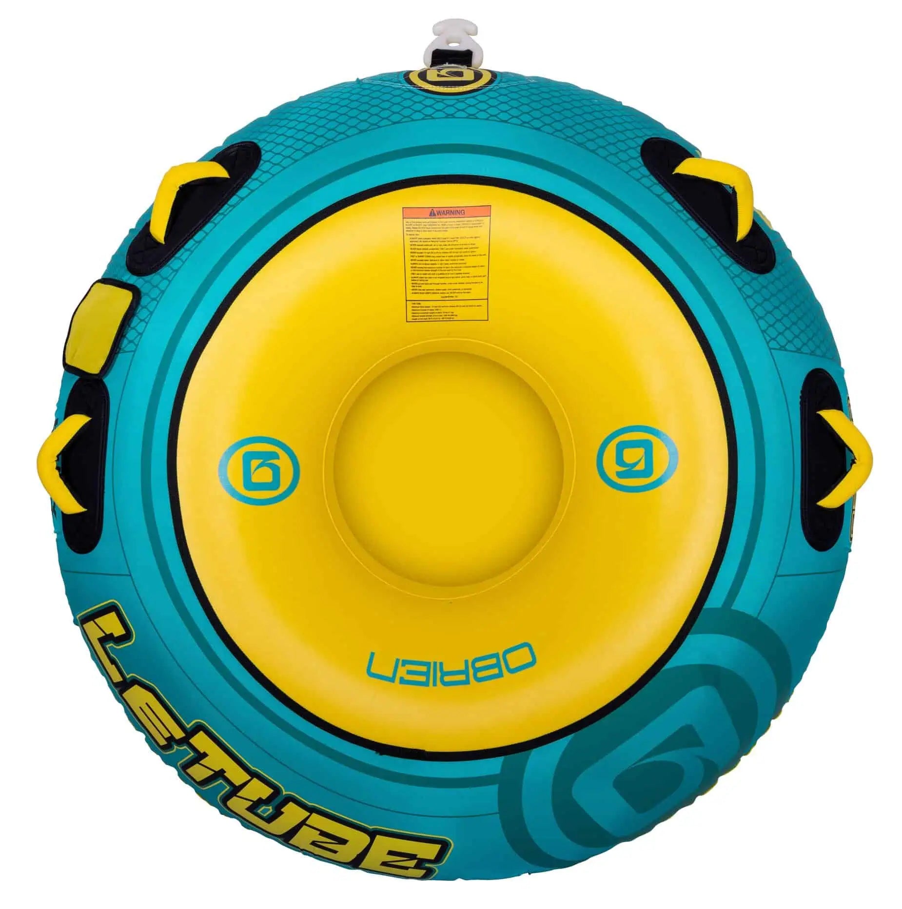 top view of O'Brien Le Tube Towable Boat Tube