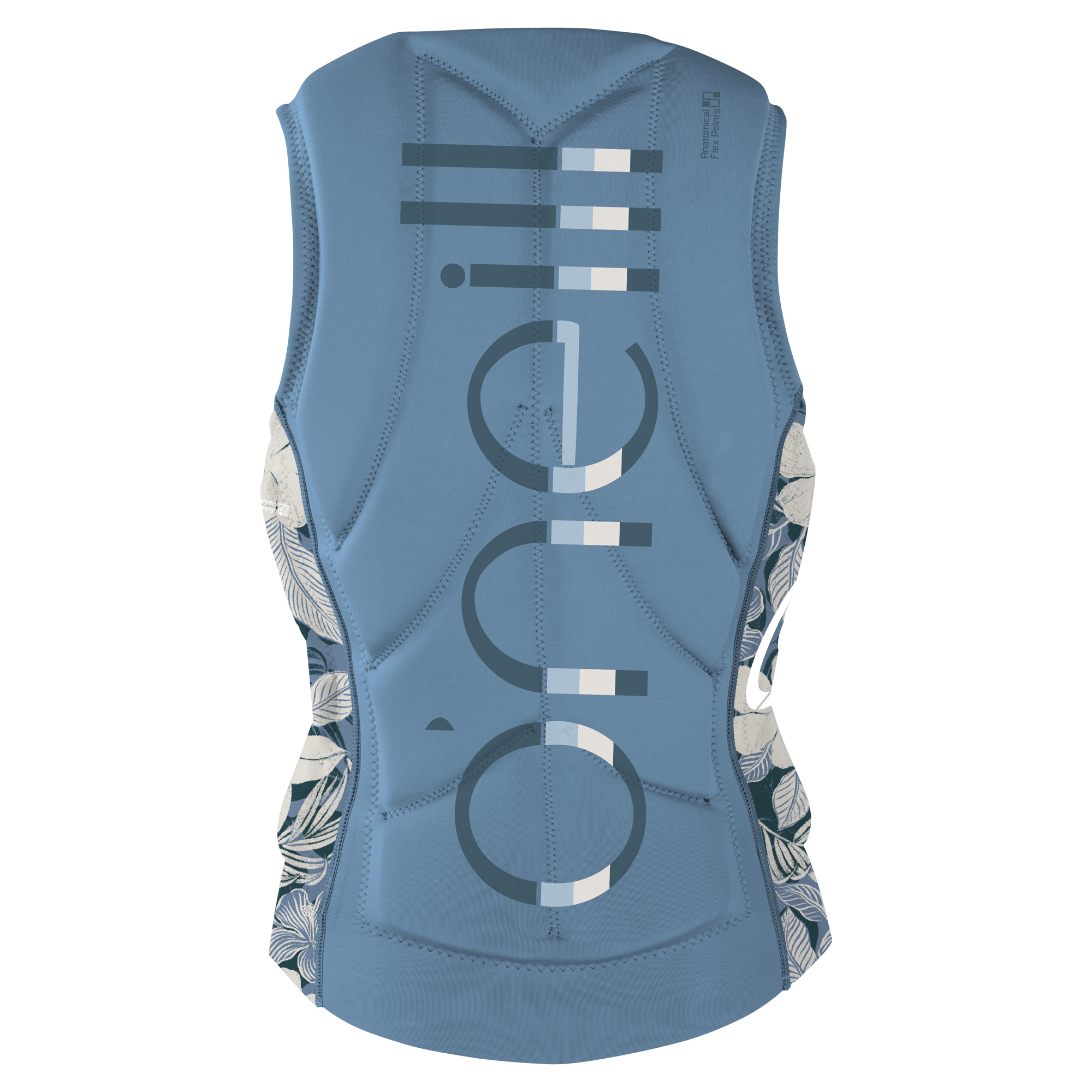 floral denim palm tropic O'Neill Women's Slasher Comp Vest