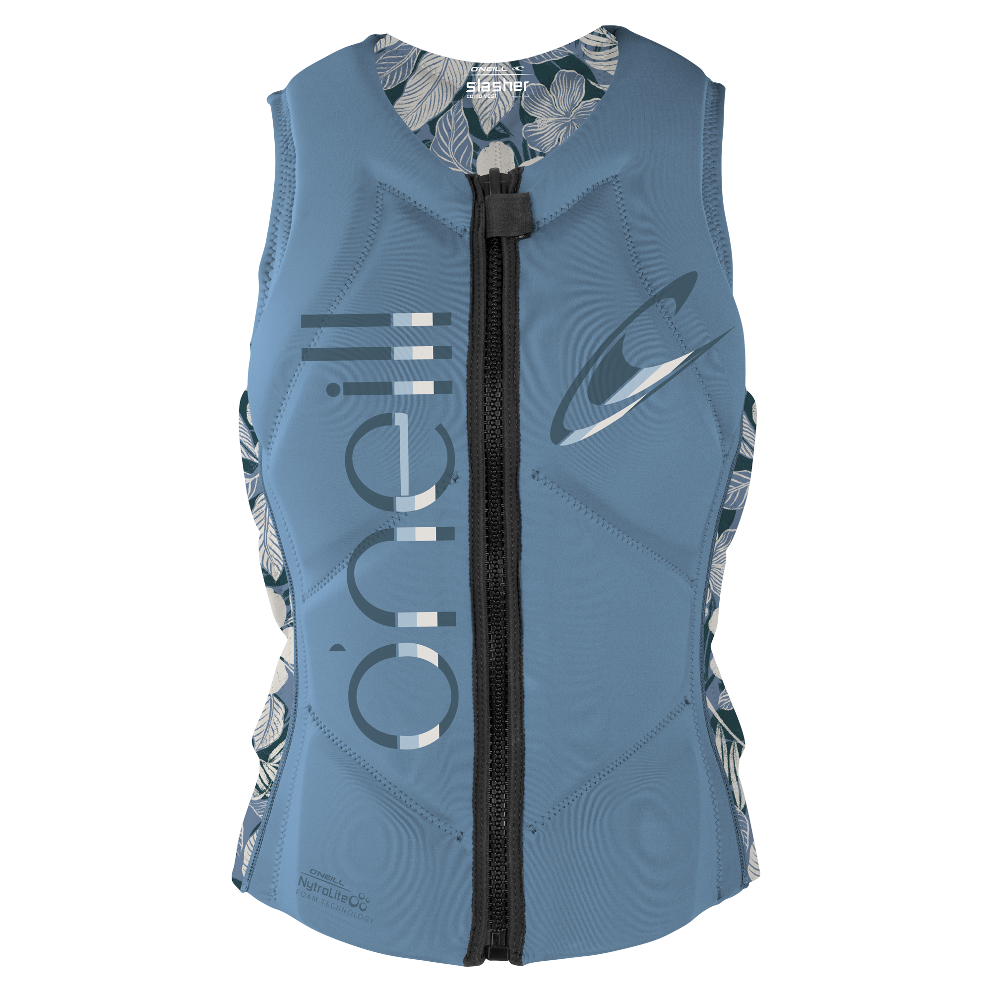 floral denim palm tropic O'Neill Women's Slasher Comp Vest