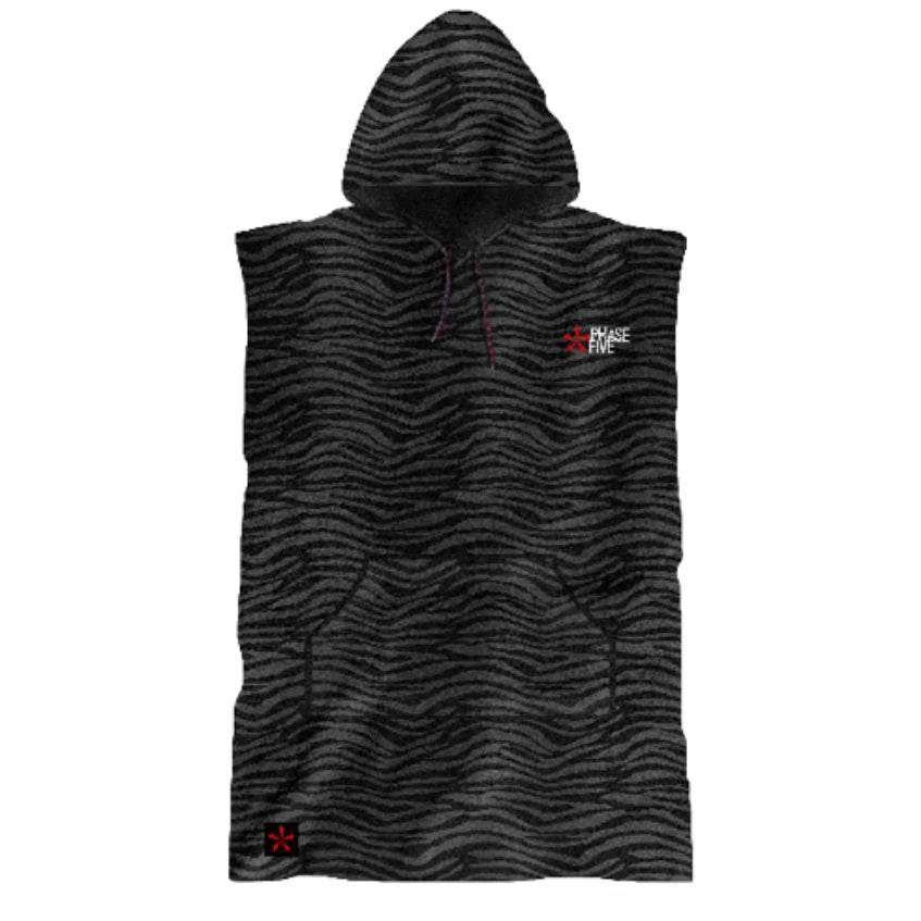 Phase Five Adult Hooded Towel - Zebra print