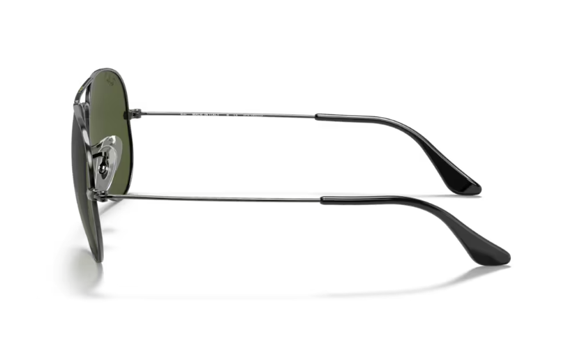 Ray-Ban Aviator Classic Sunglasses - Gunmetal Frame with Polarized G-15 Green Lens