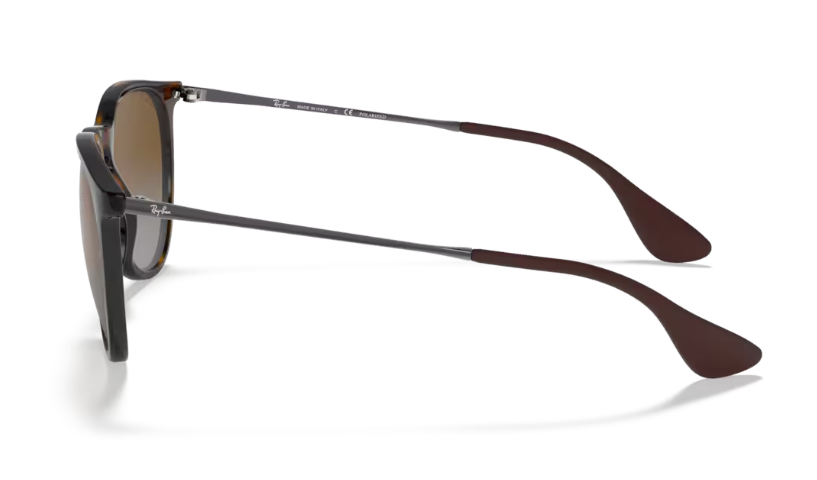 Ray-Ban Erika Sunglasses - Light Havana Frame With Polarized Brown Gradient Lens RB4171