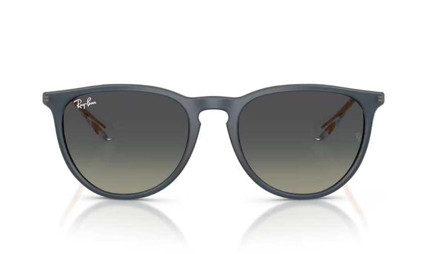 Ray-Ban Erika Sunglasses - Rubber Blue Frame With Grey Gradient Lens