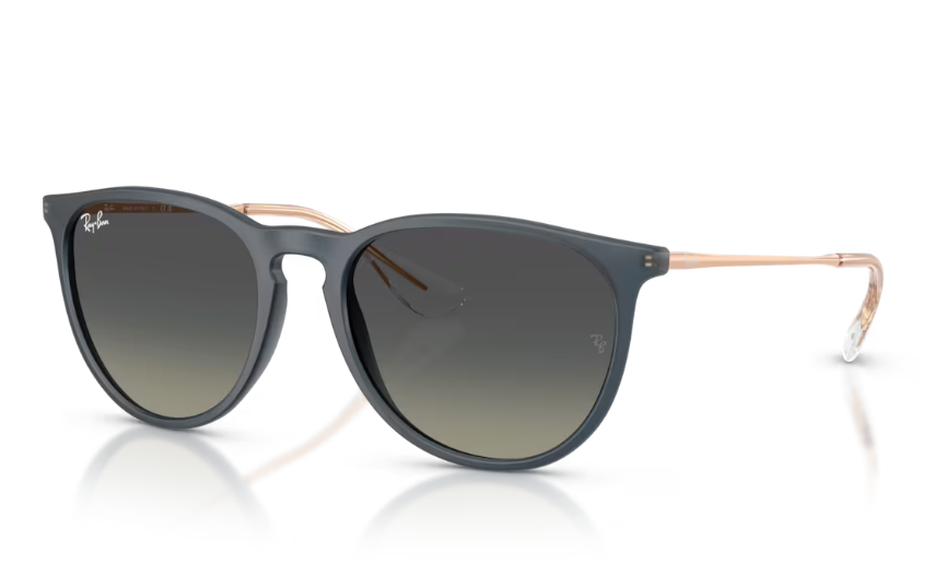 Ray-Ban Erika Sunglasses - Rubber Blue Frame With Grey Gradient Lens