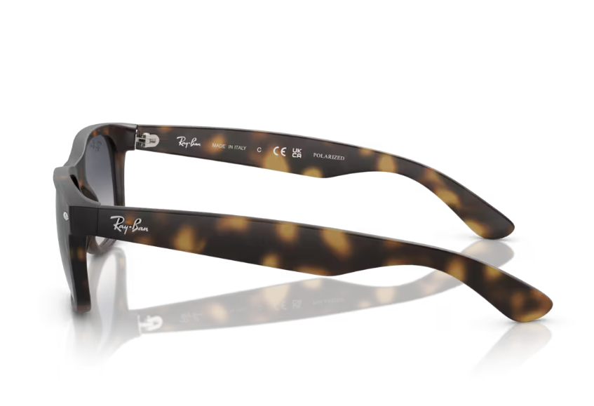 Ray-Ban New Wayfarer Sunglasses - Havana Frame with Blue Gradient Lenses