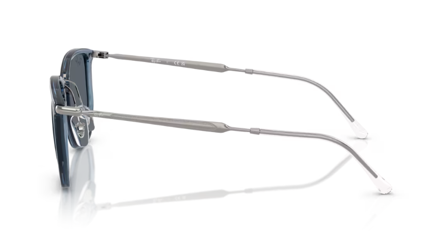 Ray-Ban RB4451 Sunglasses - Polished Transparent Blue Frame With Blue Lens