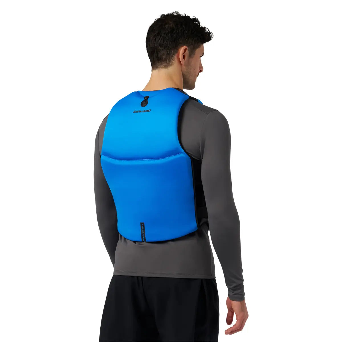 back view of the blue Sea-Doo Wave Unisex Life Jacket / PFD