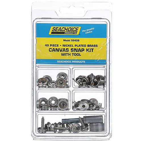 Seachoice 49-Piece Canvas Snap Kit with Tool, for Boat Covers and Canvas Covers