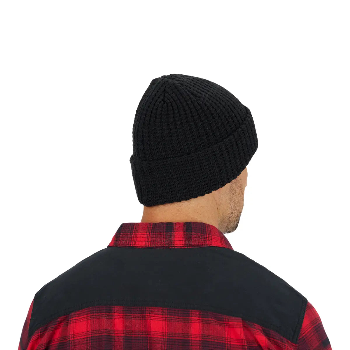 back view of Ski-Doo Chunky Beanie in black