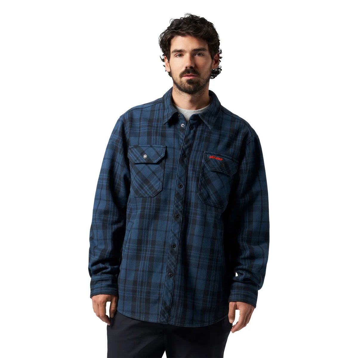 Ski-Doo Men's Plaid Bonded Overshirt