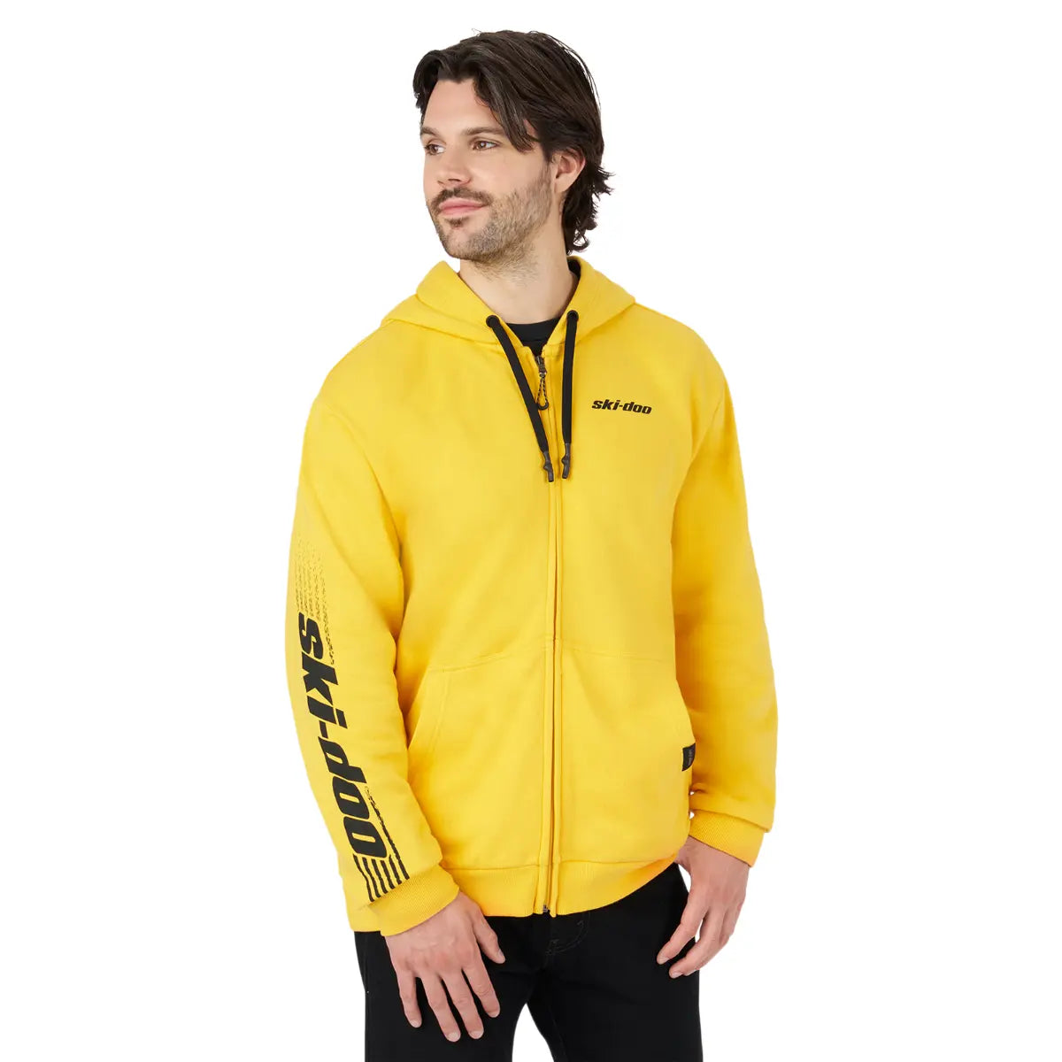 yellow Ski-Doo Signature Zip-Up Hoodie