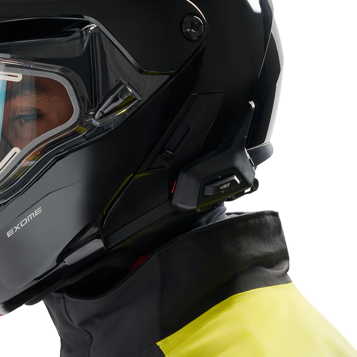 Ski-Doo Unisex Exome Sport Helmet With Heated Visor (DOT) - Black