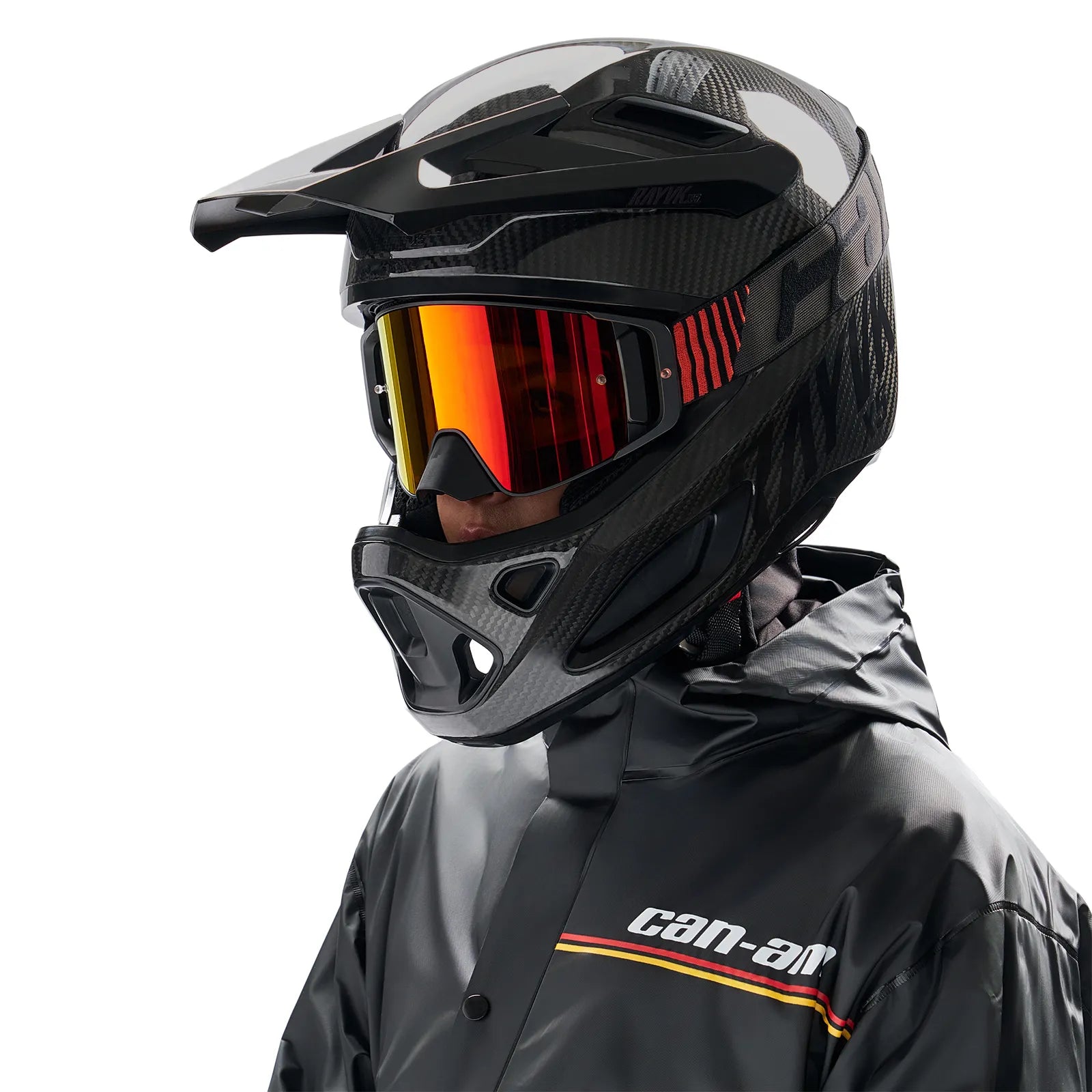 Ski-Doo Unisex Rayvik X5 Carbon Mips Helmet (DOT & ECE) - Black