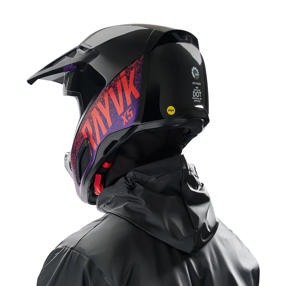 Ski-Doo Unisex Rayvik X5 Mips Helmet (DOT & ECE) - Purple