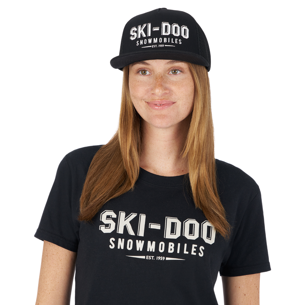 Ski-Doo Vintage Flat Cap in black