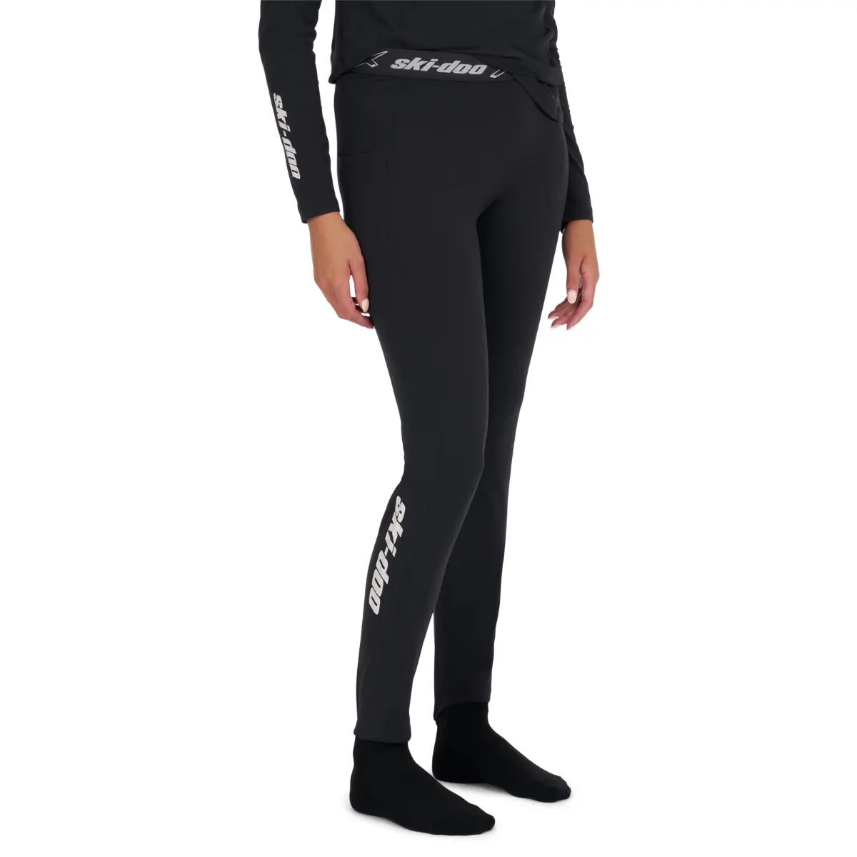 black Ski-Doo Women's X-Team Base Layer Bottom Pant