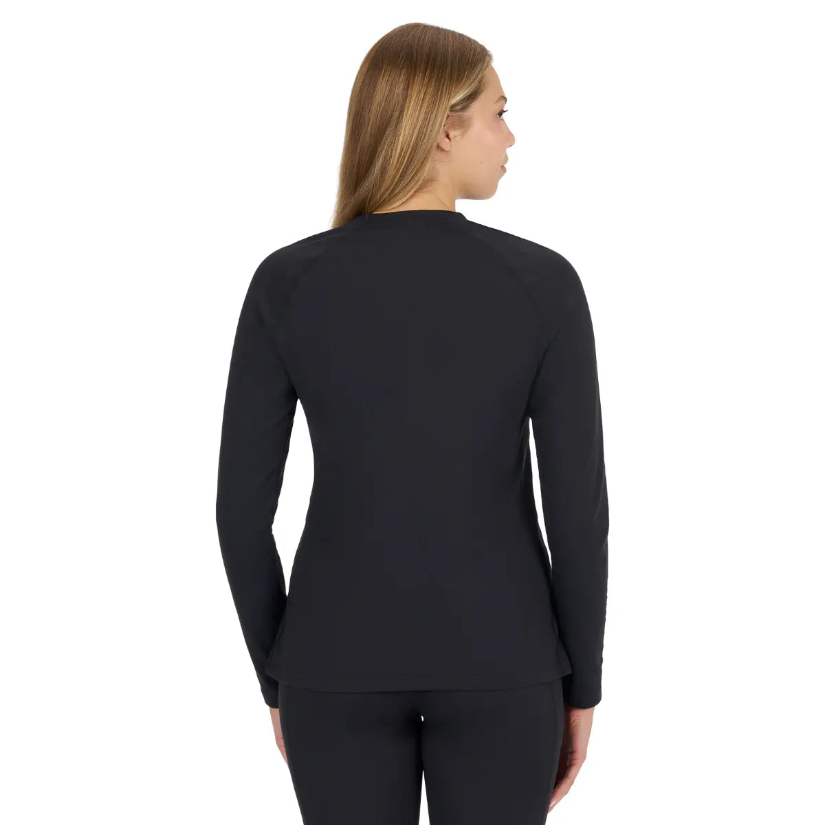 black, back view of Ski-Doo Women's X-Team Base Layer Top