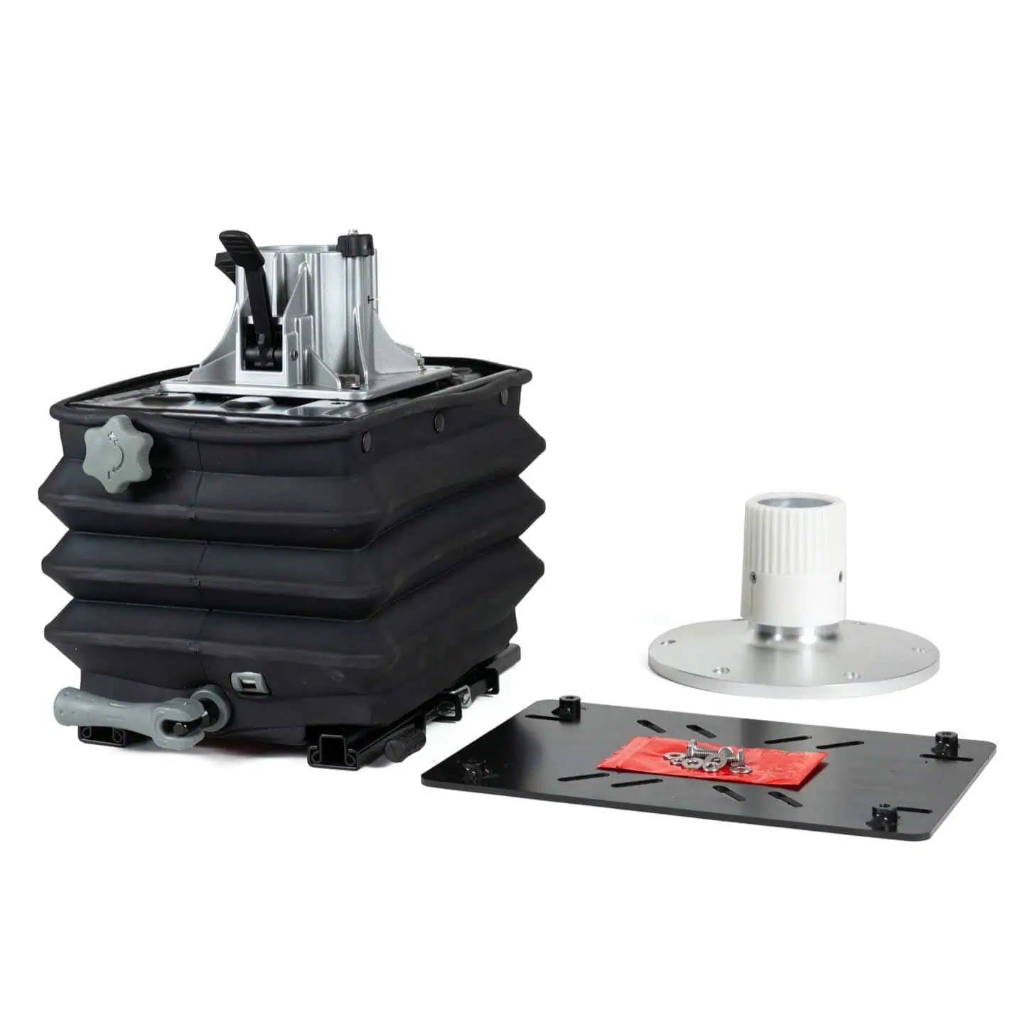 components of the Smooth Moves Ultra Suspension Boat Seat Base