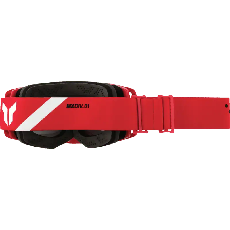 back view of the flite red Thor Activate Motocross/MTB Goggles