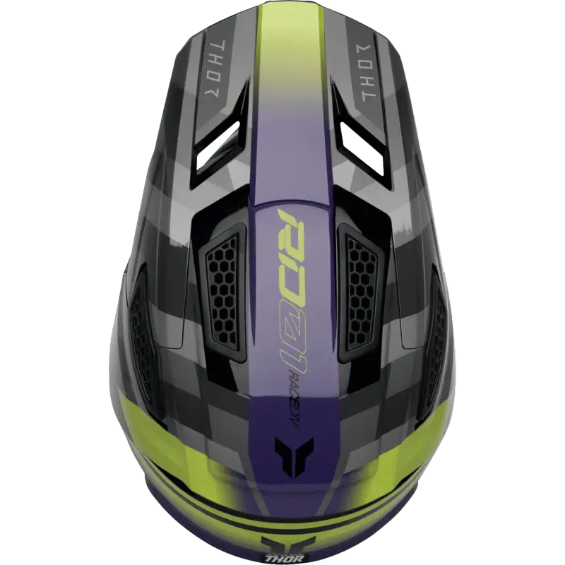 camber black purple Thor Fleet Offroad Helmet