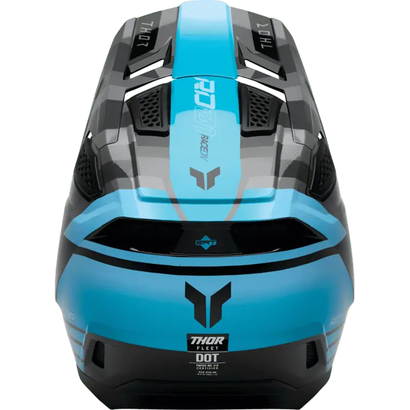 camber black teal Thor Fleet Offroad Helmet