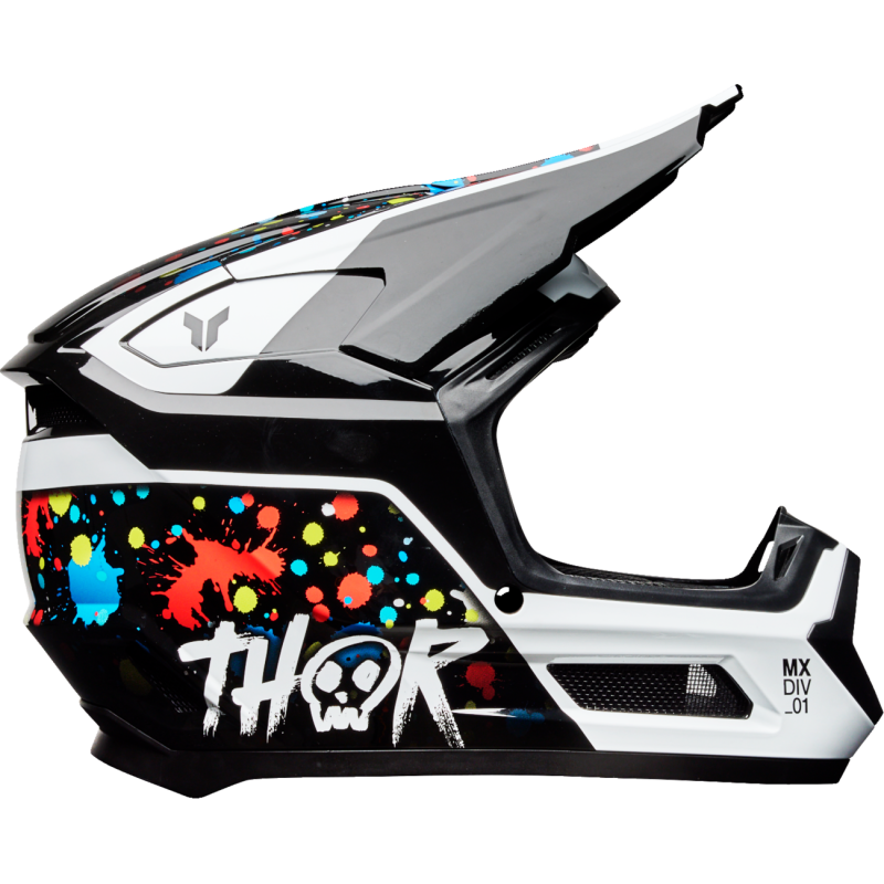 Splat Black Thor Youth Fleet ATV / MX Helmet