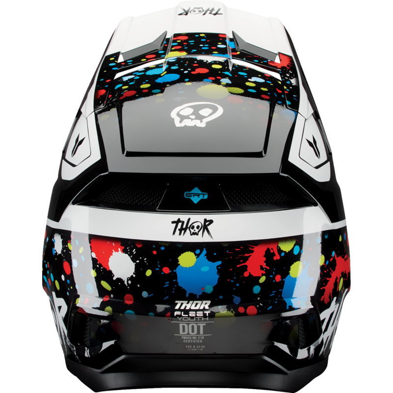 Splat Black Thor Youth Fleet ATV / MX Helmet