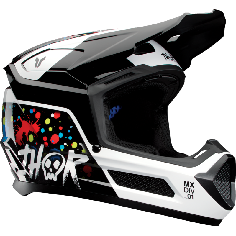 Thor Youth Fleet ATV / MX Helmet in splat black