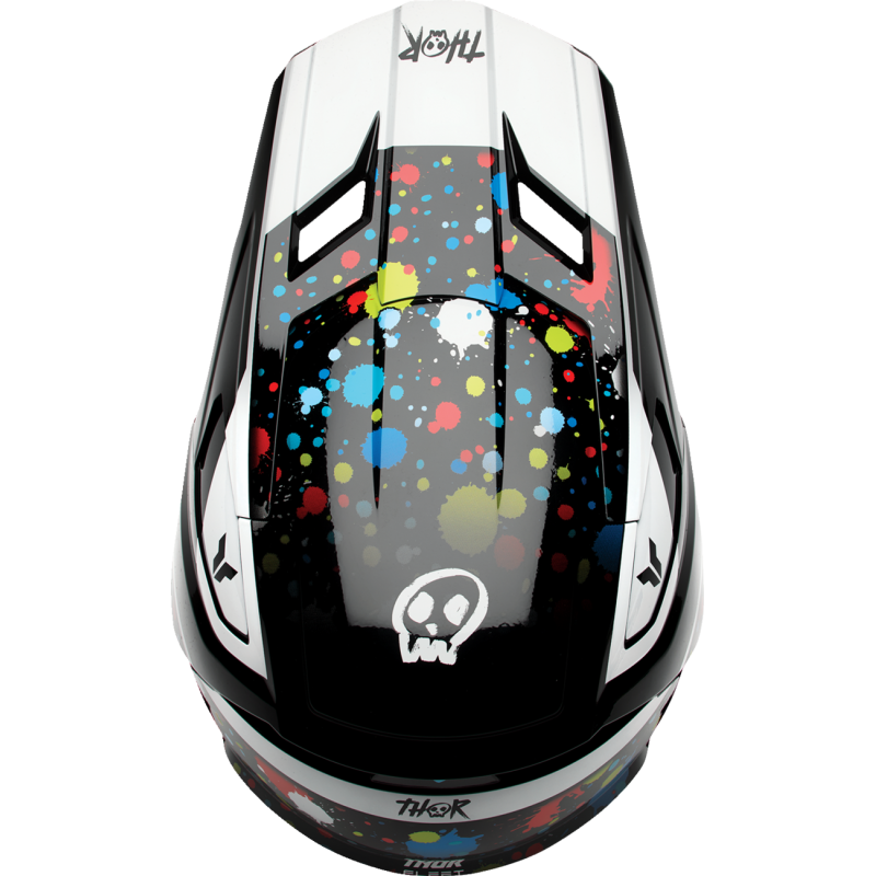 Splat Black Thor Youth Fleet dirt bike Helmet