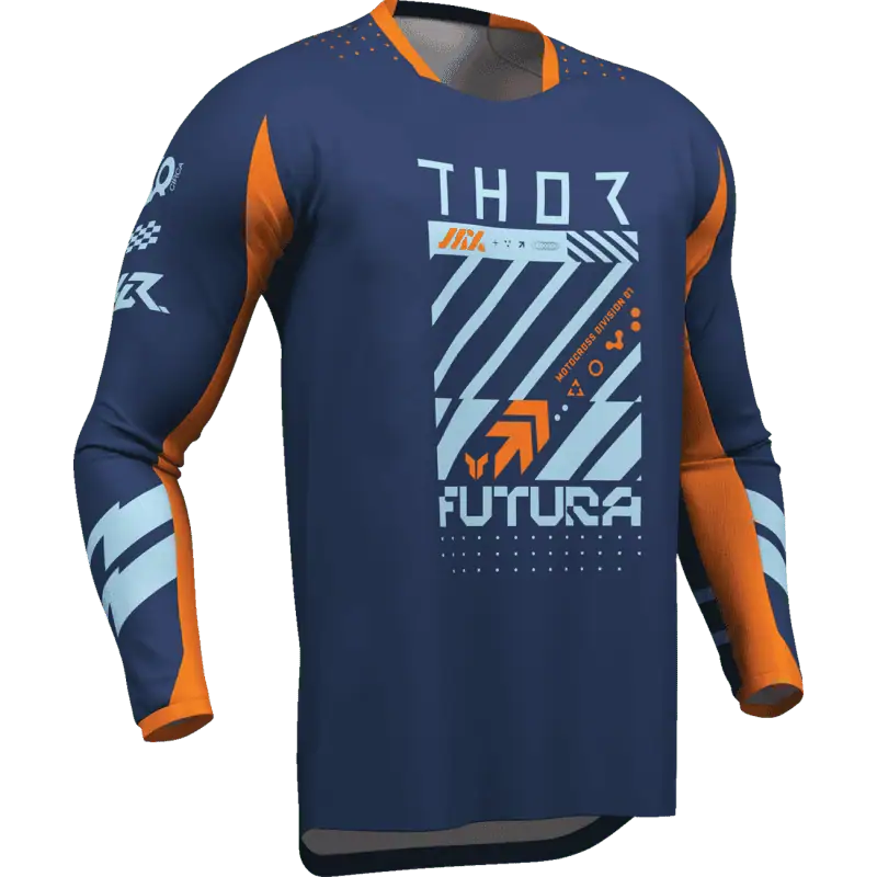 navy/orange Thor Launchmode Futura Jersey