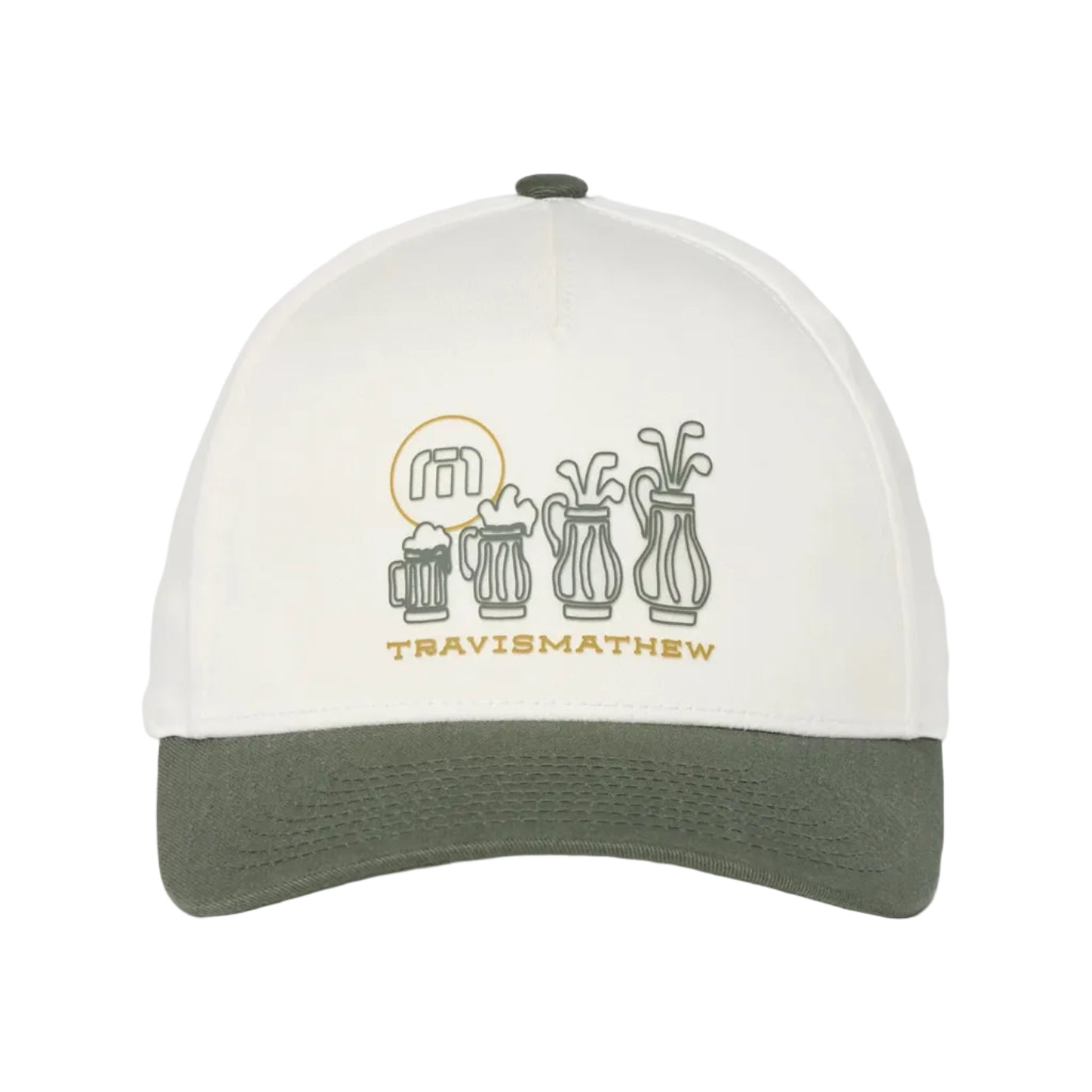 off-white TravisMathew Beerly Beloved 2.0 Snapback Hat