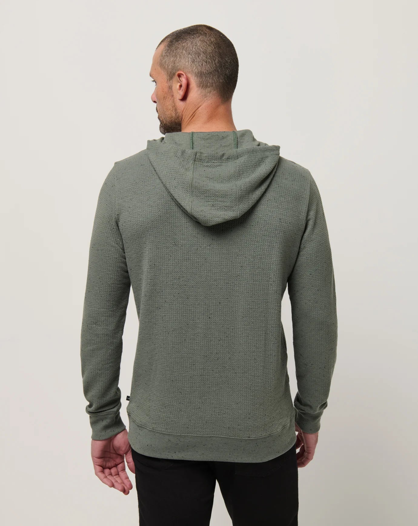 dark olive TravisMathew Cloud Waffle Hoodie