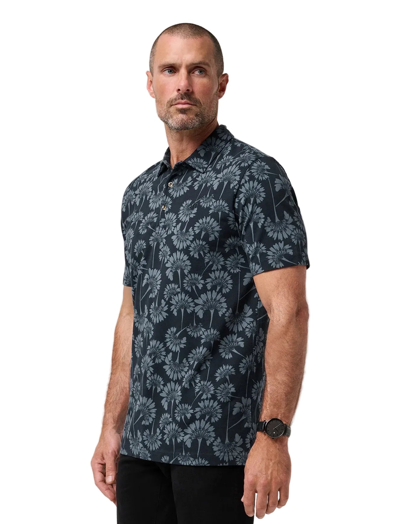 side view of TravisMathew ComfortKnit Breeze Polo